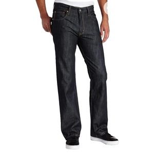 LEVI'S 569 Loose Straight Dark Wash Blue Denim Jeans Men's Size 36 W 34 L